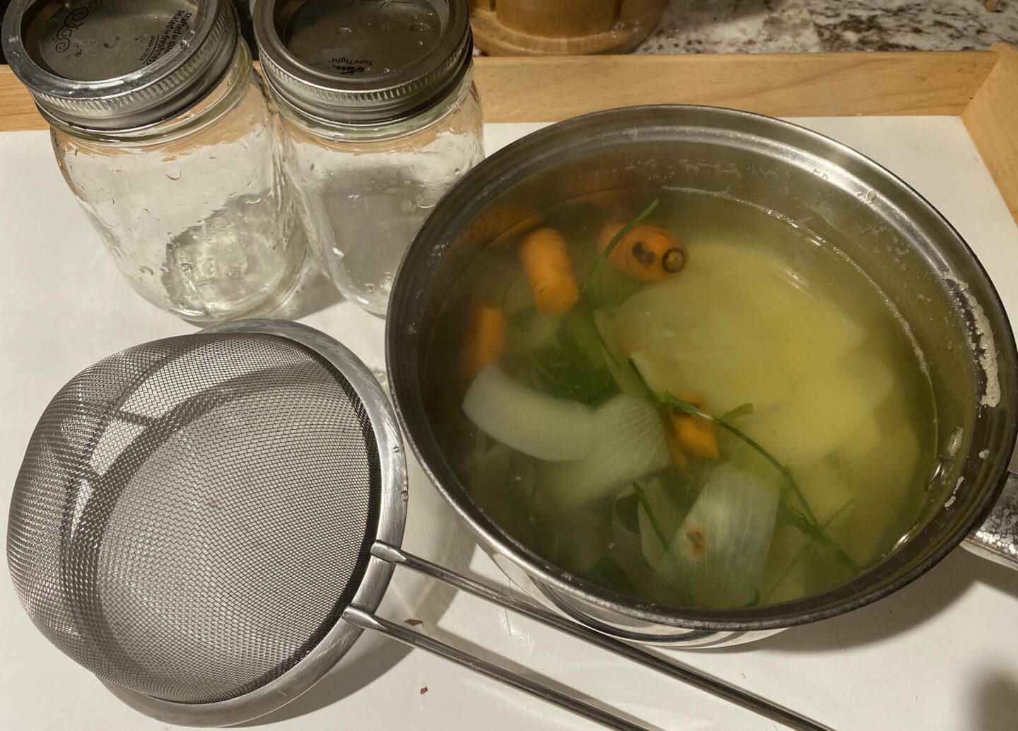 My Easy Vegetable Broth Recipe - Best use for veggies leftovers ...